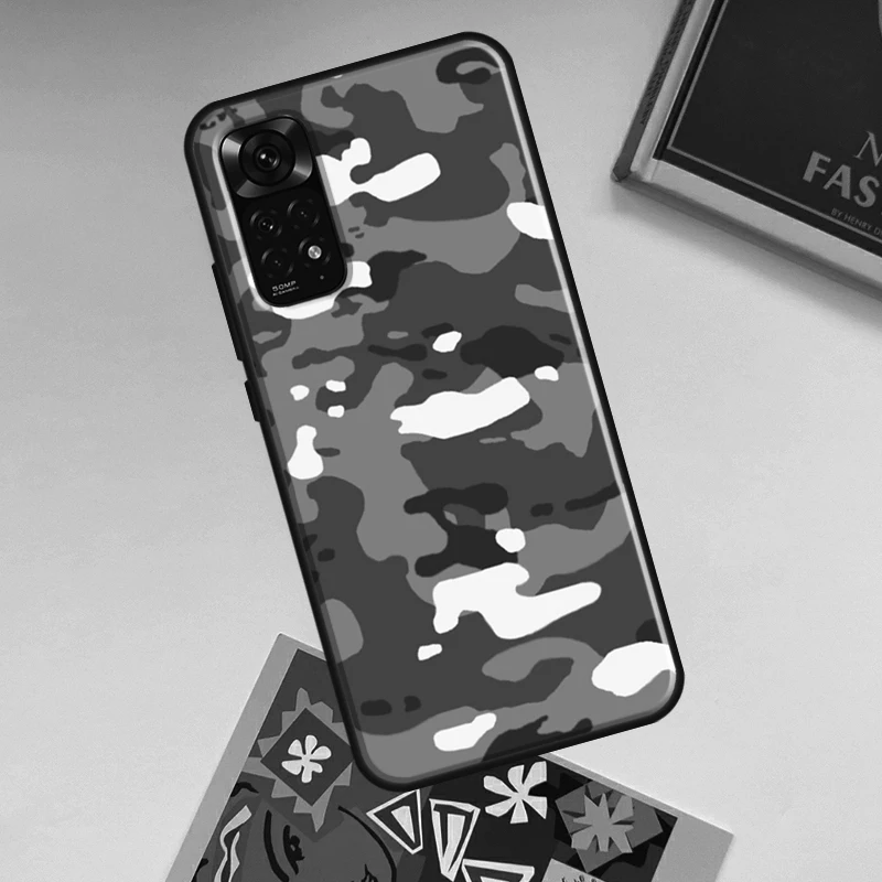 Чехол-накладка Night Dark Camo Military Camouflage для Xiaomi Redmi Note 14 Pro 13 12 11 9 10 15 Pro Plus Redmi 15C 14C 13C 10C 12C (art.: 3920dc2d50483) - 3920dc2d50483