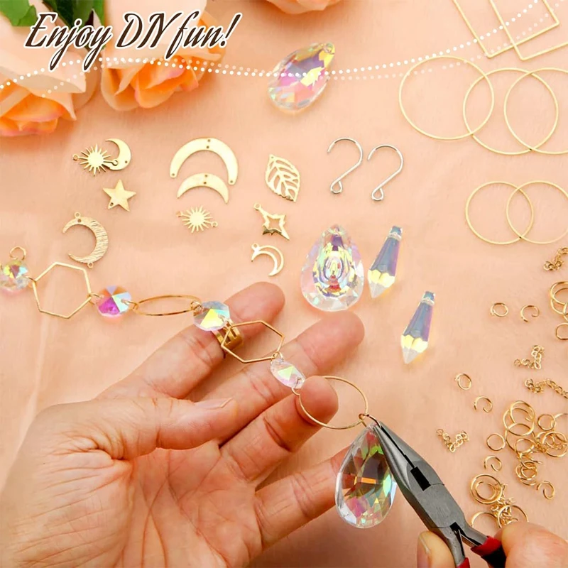 200 шт. Хрустальный Ловец Солнца Ловцы солнца с кристаллами Наборы для творчества