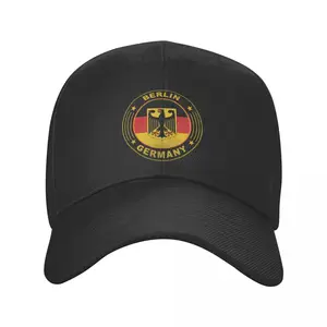 Adult Berlin Germany Flag Cap Vintage Baseball Cap Snapback Caps German Eurpean Union Hats Sun Hat Adjustable Fishing Hat Summer