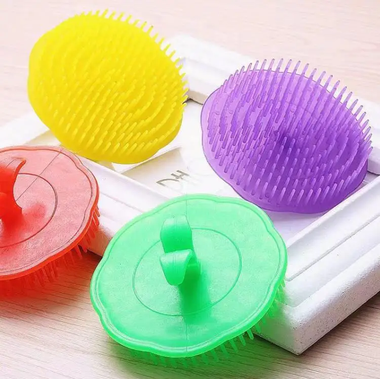 

Щетка для массажа головы, мягкий клей, щетка для шампуня, Товары для ванной комнаты, пластиковая санитарная расческа для мытья волос, кожи го...