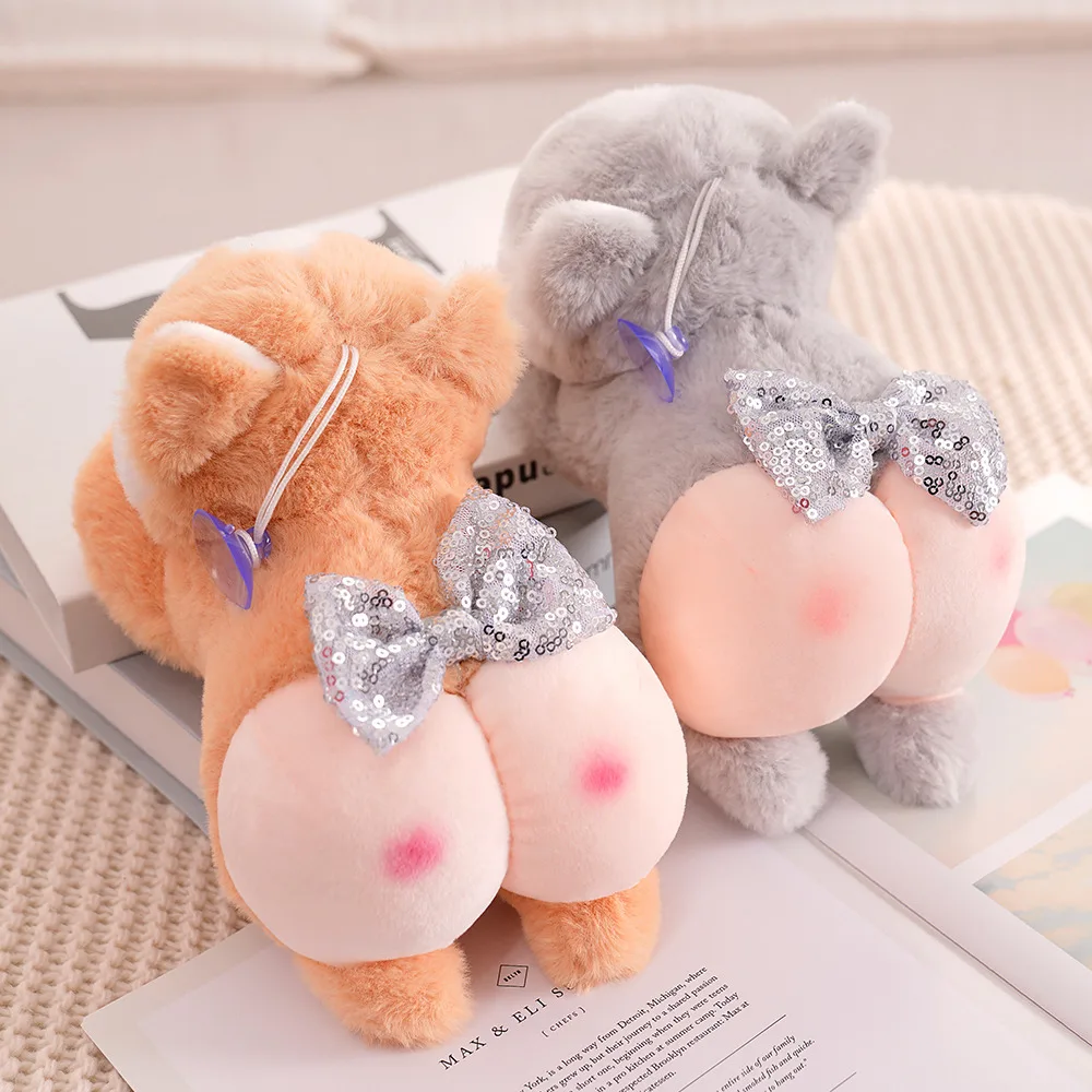 

22cm Cartoon Cute Pig Dog Sheep Upturned Peach Buttocks Plush Toy Animal Doll Stuffed Soft For Child Kid Girlfriend Best Gift
