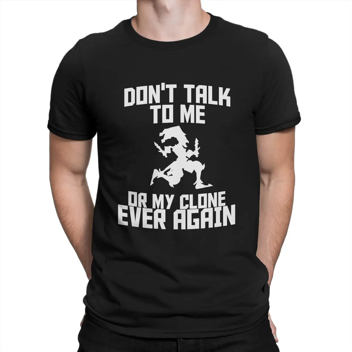 

Funny Shaco meme 2 Essential T-Shirts Men Crewneck 100% Cotton T Shirts League Of Legends LOL Tee Shirt Gift Idea Clothes