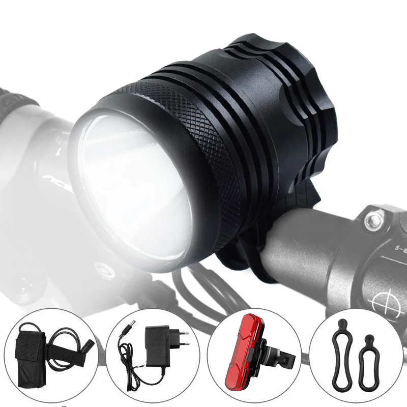 

XHP70 LED Bicycle Front Light 6400/9600mAh 18650 Battery Pack Bike Headlight Cycling Handlebar Flashlight Night Riding Lamp