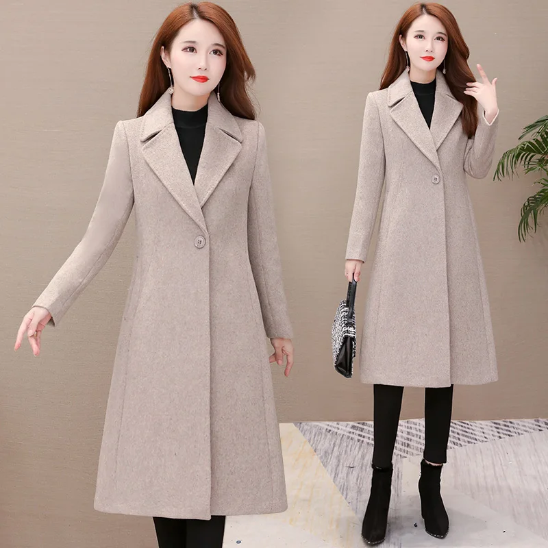 Изящная шерстяная куртка женская новинка 2024 популярное осенне-зимнее женское