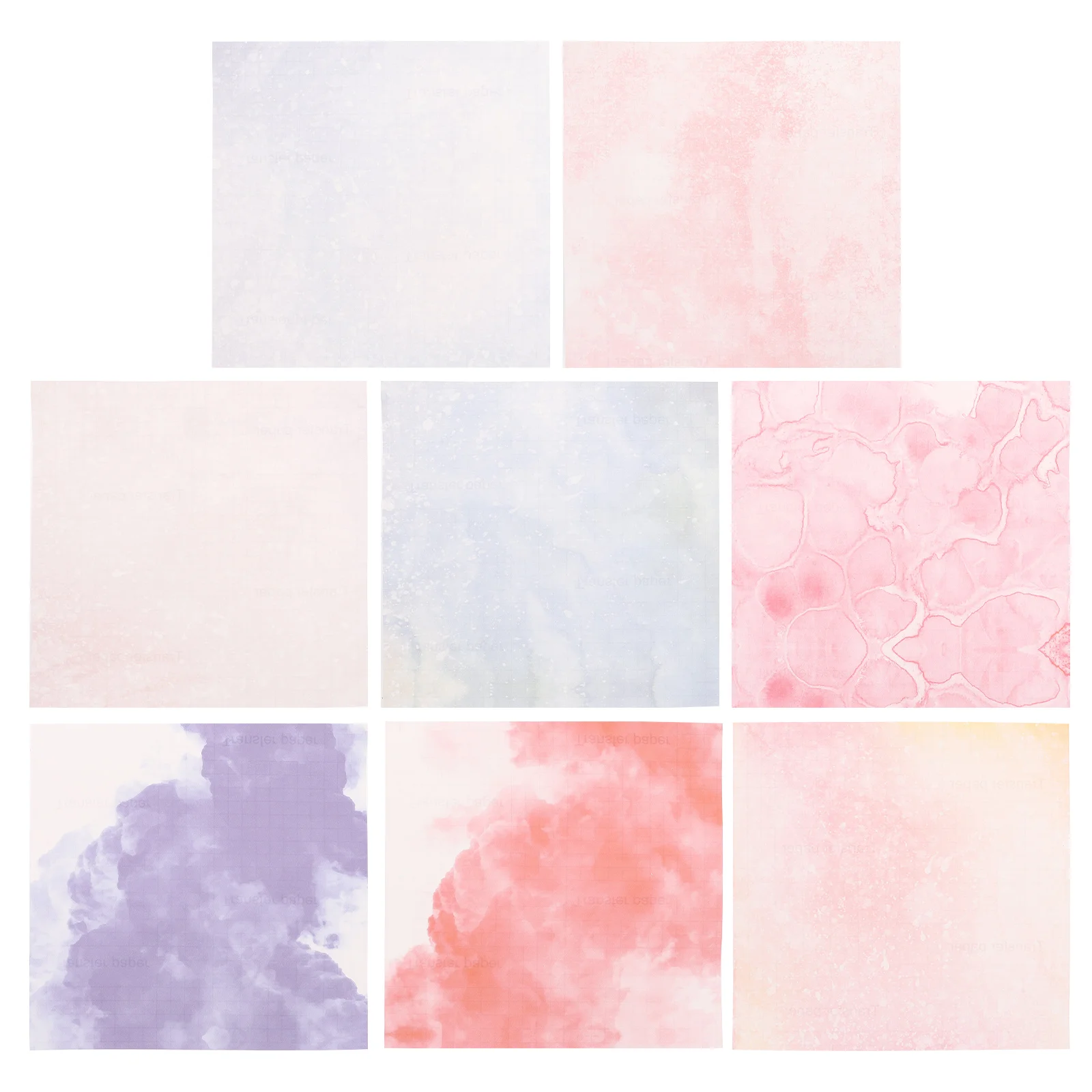 

8pcs Infusible Transfer Ink Film Heat Transfer Paper Watercolor Ink Heat Transfer Paper t Shirts Ink Transfer Paper