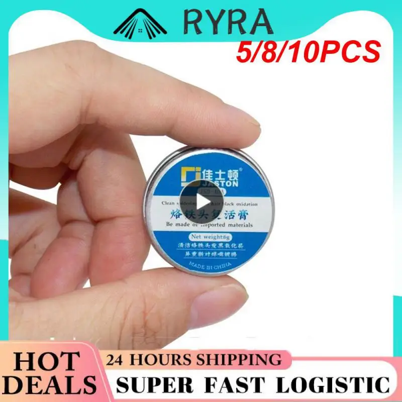 

5/8/10PCS Clean Paster Resurrection Plaster Refresher Solder Electrical Soldering Iron Tip Lead-free Cleaning Welding