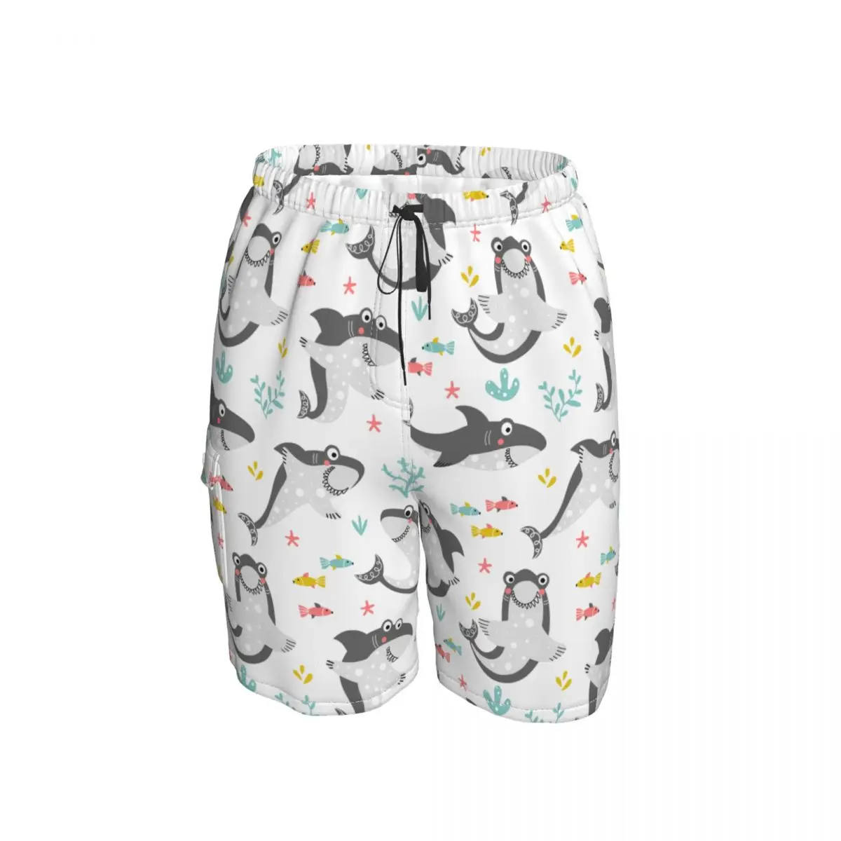 

Sea Shark Animal Beach Shorts Men Fashion Swimsuits Swimming Trunks Quick Dry Sports Vacation Male Short Pants