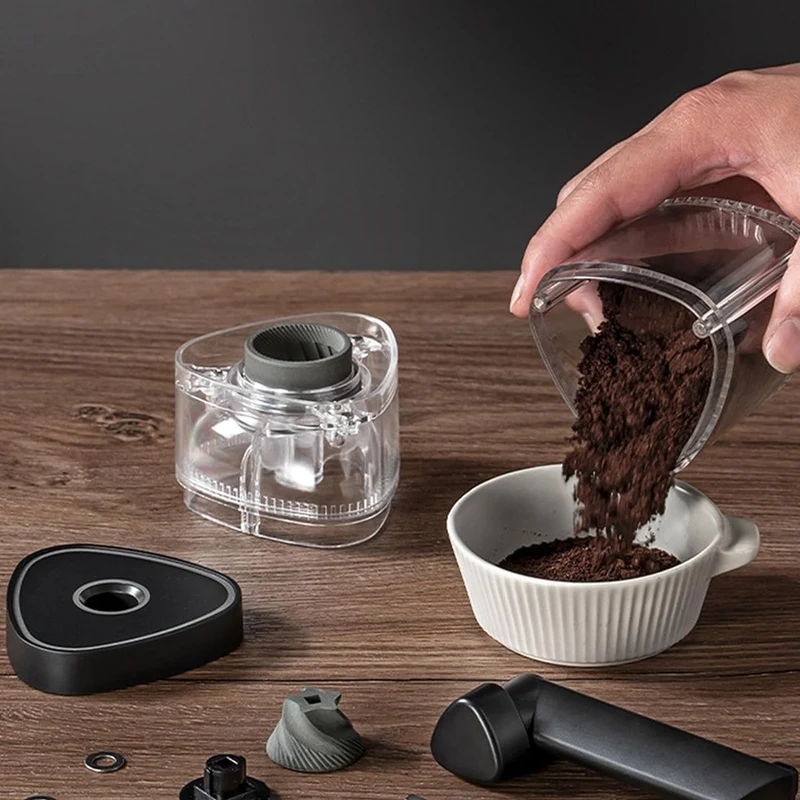 Ручная кофемолка конусная мельница для кофейных зерен и специй регулируемая
