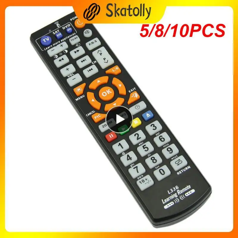 

5/8/10PCS Compact Multifunction Dvd Remote Control High Quality Tv Remote Convenient Multifunction Remote Control