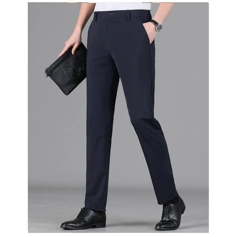 Spring and Summer Men's Golf Pants High Quality Elastic Fashion Men's Ice Silk Breathable Golf Pants Men's Casual Pants