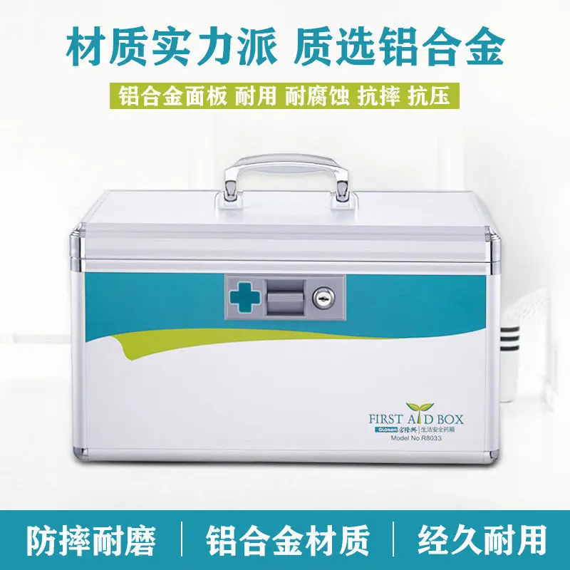 

Медицинский ящик: Многоуровневый медицинский ящик большой емкости для хранения и домашнего использования, Амбулаторный контейнер с лекарс...