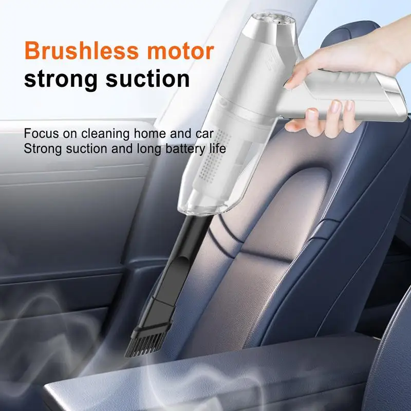 Пылесос автомобильный беспроводной Аккумуляторный с мощным всасыванием 4000 Па