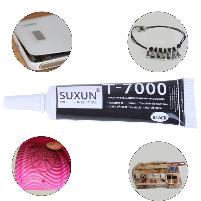 Зеркальный черный клей для ремонта металлической рамки экрана 15 мл