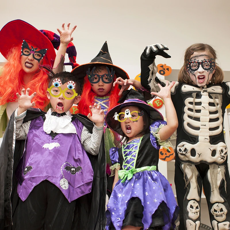 Пластиковые очки для Хэллоуина паук паутина глазный шар реквизит фото демон