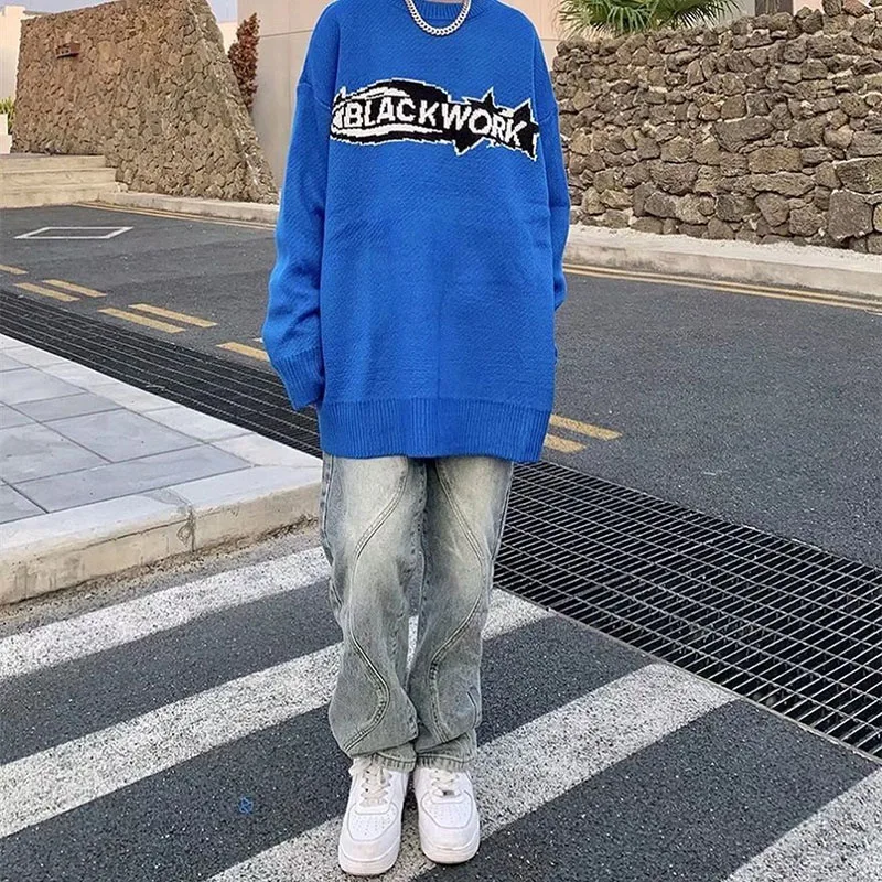 Retro Three-dimensional Cut Straight Jeans Men's Design Sense Niche Ins Tide Brand Drape Couple Pants Men