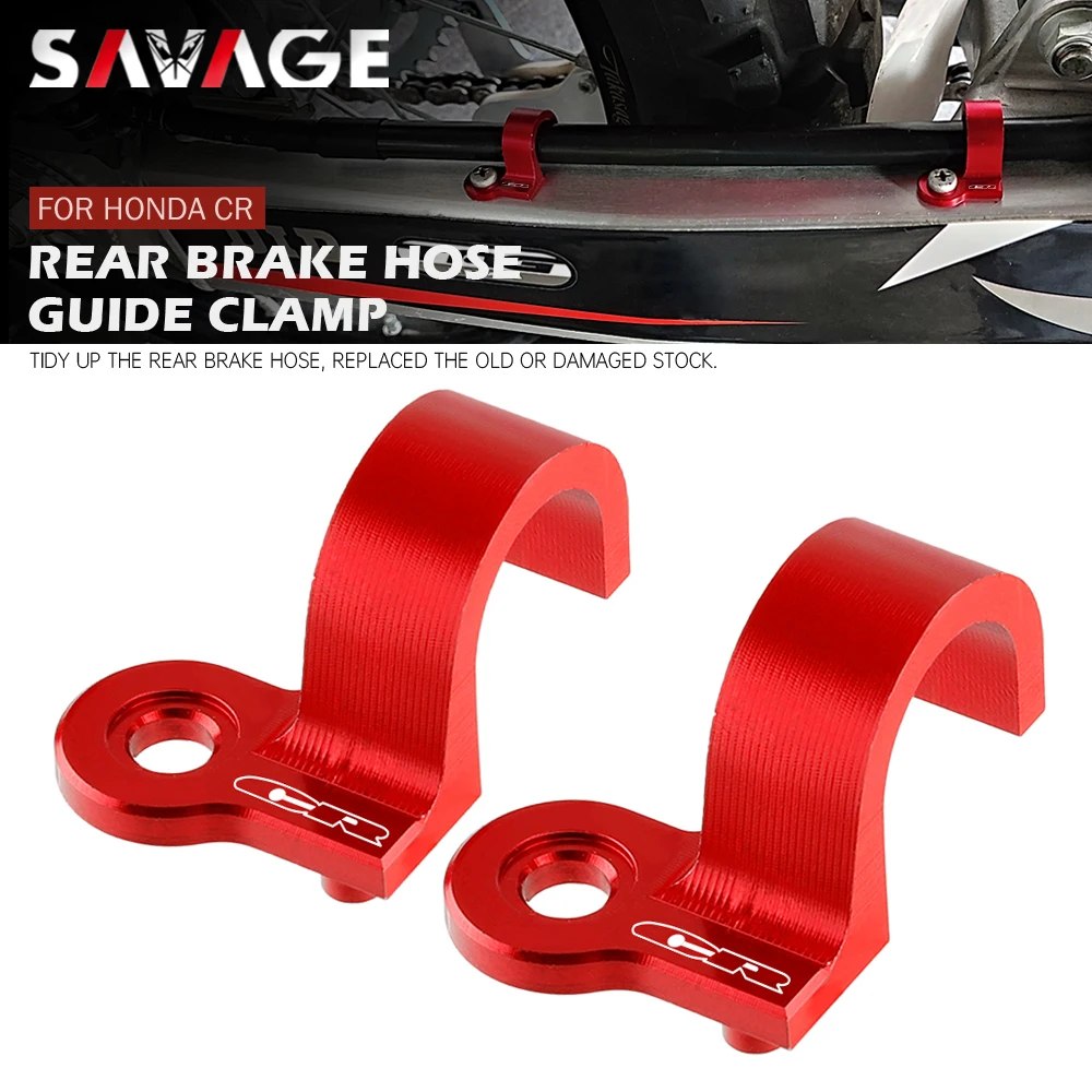

Rear Brake Hose Guide Clamp For HONDA CR 80R 85R 1998-2007 CRM 125R 250R 1990-2000 Motorcycle CNC Clamping Lines CR85R CRM250R