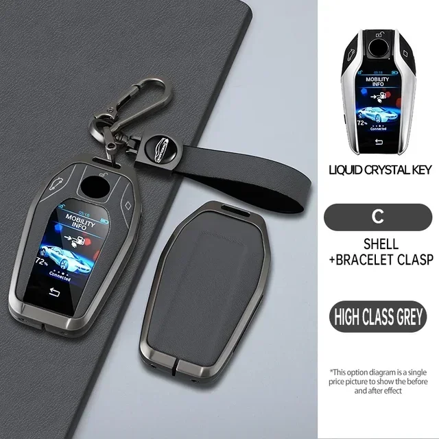 

Для BMW 5 7 серии G11 G12 G30 G31 G32 i8 I12 I15 G01 X3 G02 X4 G05 X5 G07 X7 Автомобильный полный чехол для ключей со светодиодным дисплеем Чехол для ключей