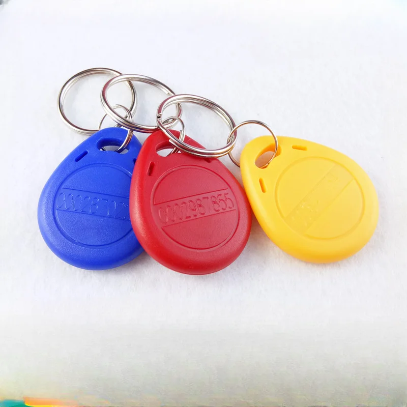 

10Pcs/Lot 125khz RFID EM4100 TK4100 Key Fobs Token Tags Keyfobs Keychain ID Read Only Access Control Card