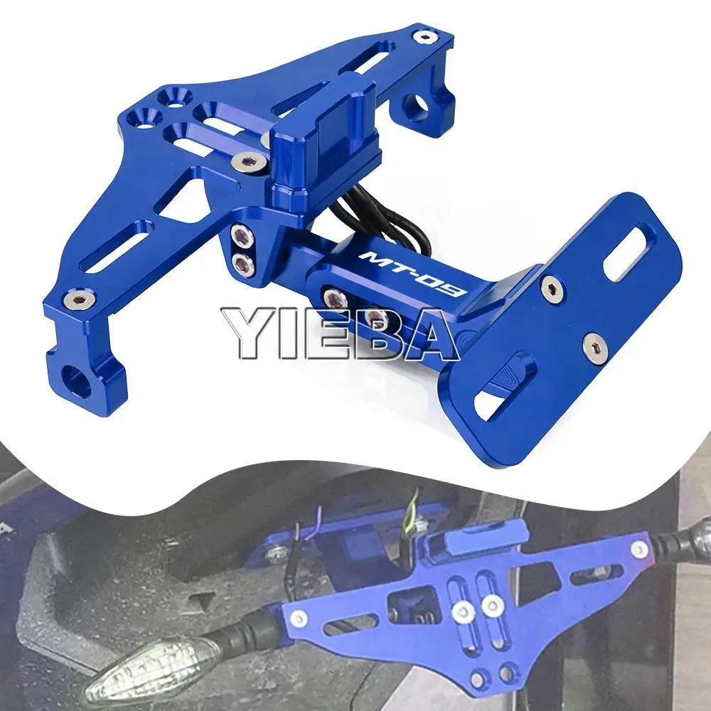 

FOR YAMAHA XSR900 XSR 900 FZ-09 MT-09 Tracer 900 2016-2018 CNC Motorcycle License Number Plate Frame Holder Bracket With LED