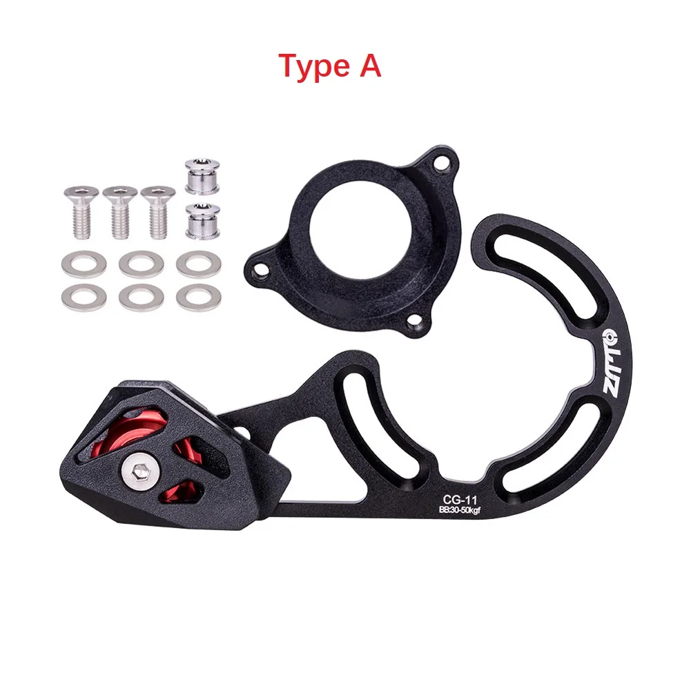 

MTB Bike Single Disc Chain Guide Drop Catcher DH 32T-38T Cycling Front Gear Single-piece Chainring Chain Guide Mount Protector