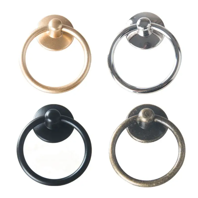 

Cabinet Ring Handle Mini Retro Drawer Pull for Creative Decor Small Furniture Ha Dropship