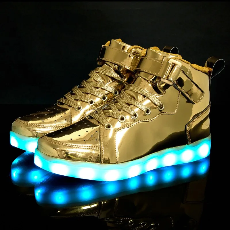 Luminous LED Light Shoes For Children And Adults Men And Women Children Boys And Girls Luminescent Sports Shoes Sizes 25-47