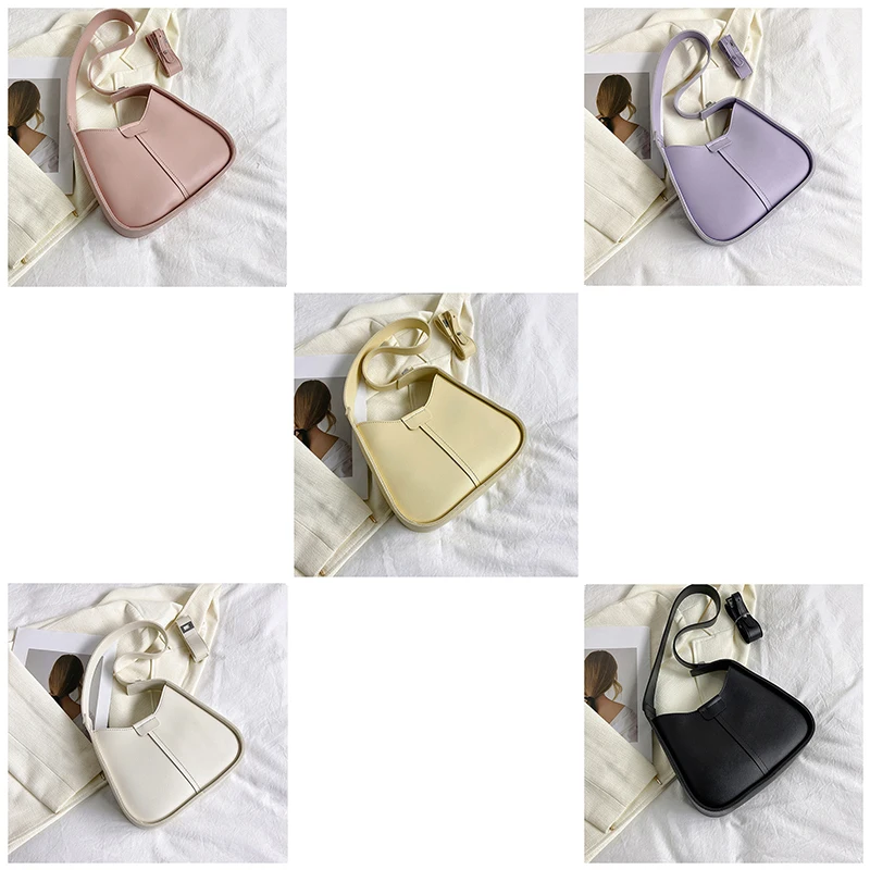 PU Leather Crossbody Bags For Women Trendy Reivt Hobo Handbag Wallet Set With 2Adjustable Guitar Strap