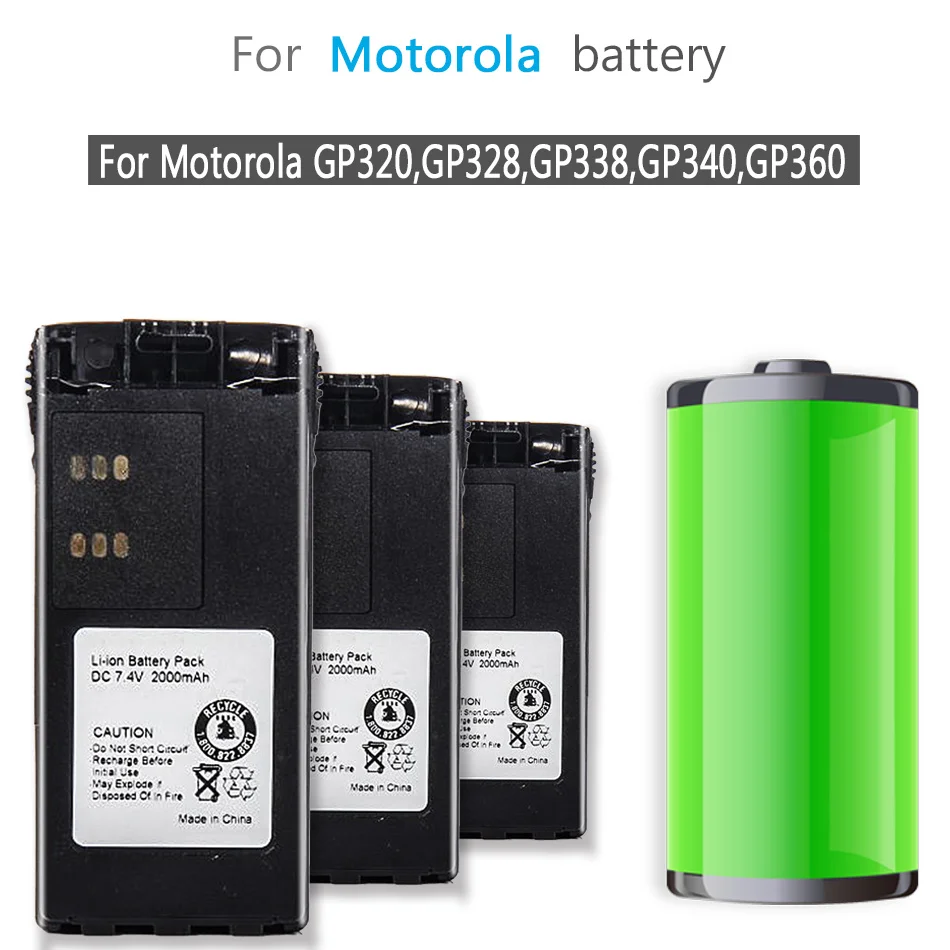 

Li-Ion Battery HNN9013(GP340) for Motorola GP328 GP320 GP340 GP380 Walkie Talkie Batteria