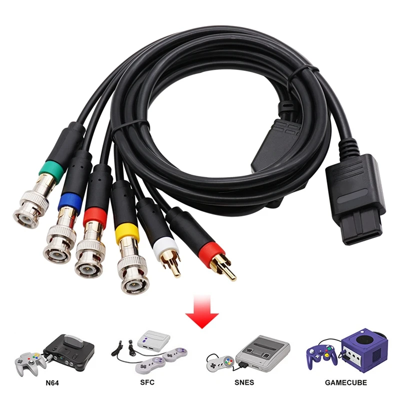 Кабель RGBRGBS для видеоконсолей N64 SFC SNES NGC, композитный кабель с сильной стабильностью (art.: 3920bfbcc4198) - 3920bfbcc4198