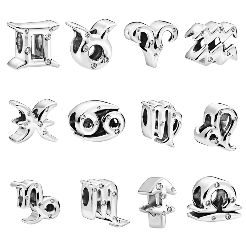 Подвеска из стерлингового серебра 925 пробы для оригинальных подвесок DIY браслет 12