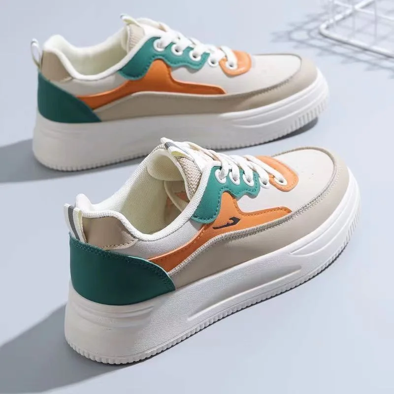 Ladies Shoes on Sale 2023 Brand New Fashion Lace-up Women's Vulcanized Shoes Summer Breathable Women Casual Sneakers Zapatillas