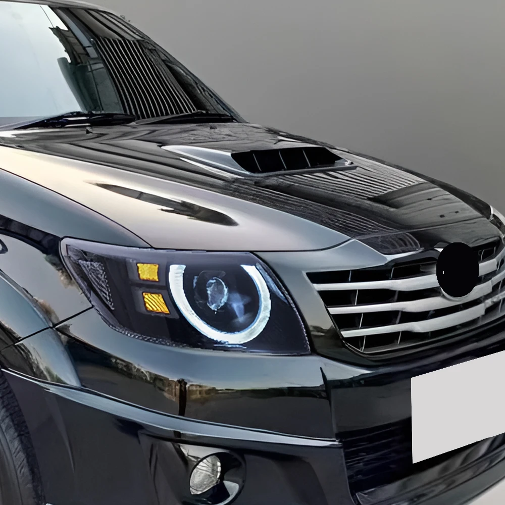 Новые светодиодные фары для Toyota Hilux Revo Vigo 2008-2011, 100 Вт, с линзой-проектором, в стиле Defender, передние фонари, в идеальном состоянии (art.: 3920dbea76f78) - 3920dbea76f78