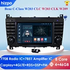 Carplay 7 ''Android 10 Автомобильный мультимедийный плеер авторадио GPS для Mercedes Benz CLK Class W209 CLC W203 Радио Навигация стерео BT