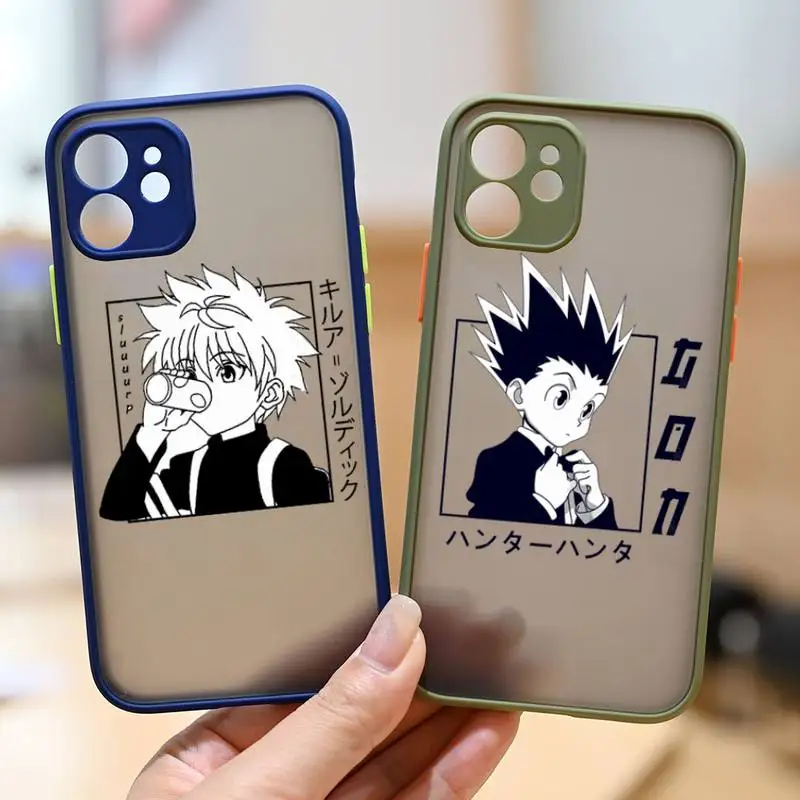 

hunter x hunter hxh Phone Case For iPhone 13 12 11 Mini Pro XR XS Max 7 8 Plus X Matte transparent Back Cover