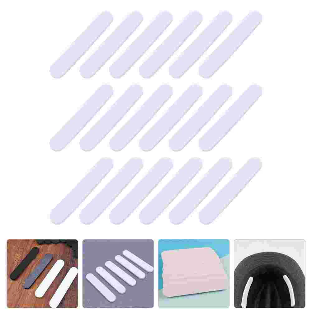 

25 Pcs Shirt Collar Stays Hat Sizing Tape Sweat Sponge Caps Sizer Insert Absorbing Foams Pad Small Device White Eva Miss