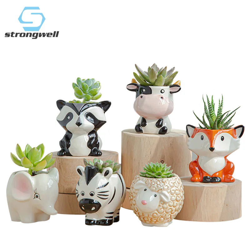 Strongwell мультяшный цветочный горшок простой милый фотоальбом креативный домашний