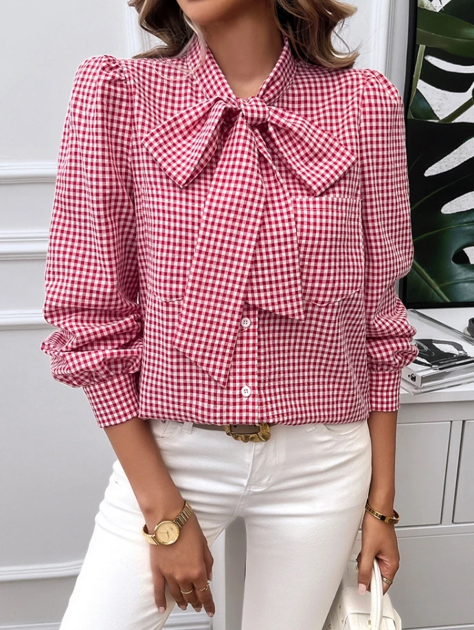 Элегантная женская футболка летняя модная Корейская версия Повседневная Блузка