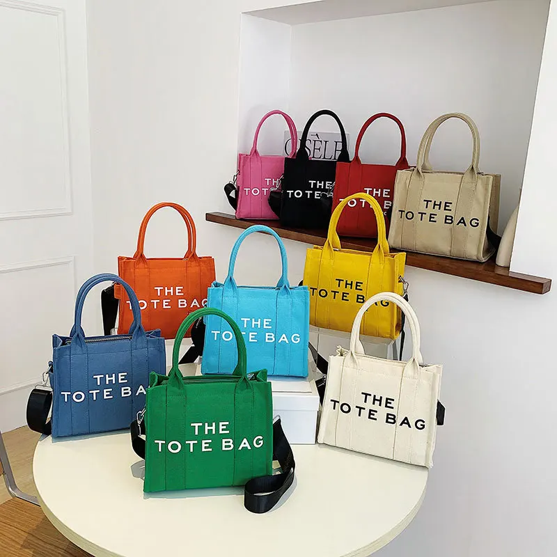 Casual CanvasLarge Capacity Tote Bag Women Handbags Designer Brand Letters Shoulder Crossbody Bags Luxury Big Shopper Bag 2023