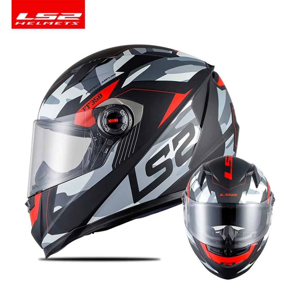 LS2 мотоциклетный шлем на все лицо ls2 FF358 для мотокросса мужчин и женщин Casco Moto Casque
