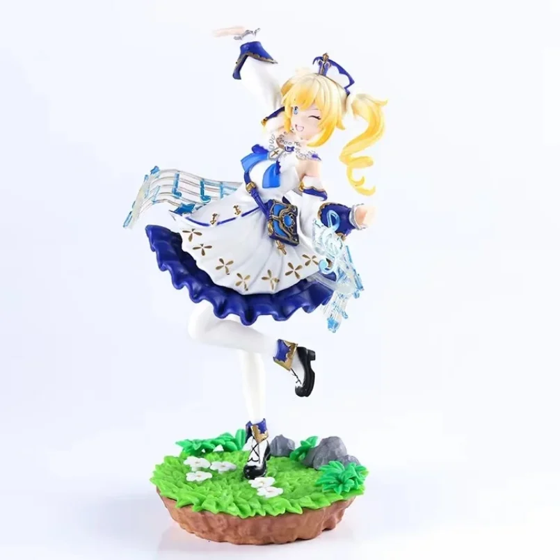 

New 19CM Anime Genshin Impact Figure Barbara Aether Lumine PVC Action Figure Collectible Decoration Collection Doll Toys