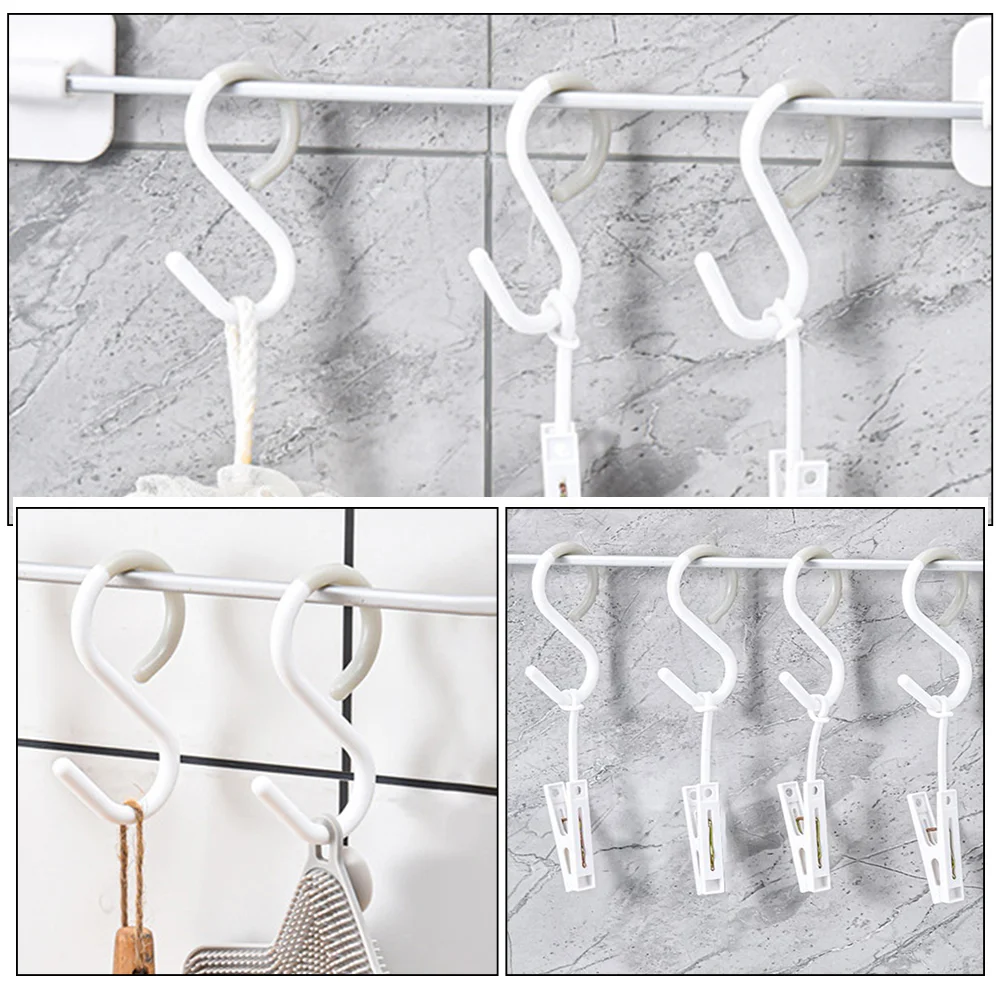 Вращающийся держатель для посуды пластиковые крючки многофункциональная