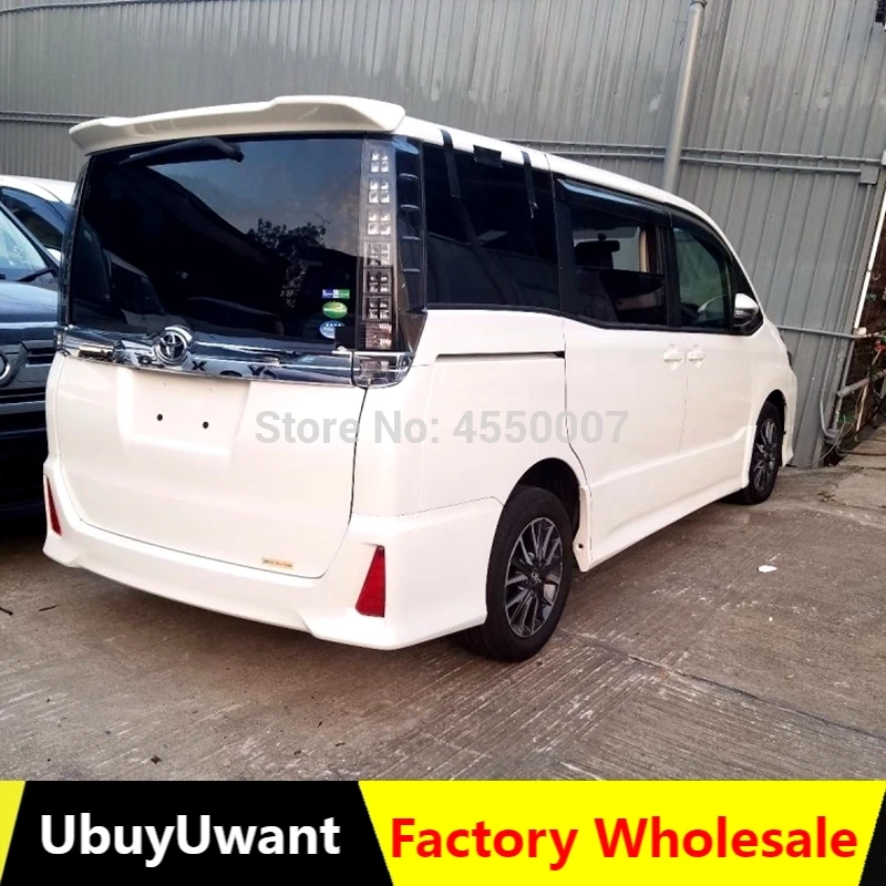 

For Toyota VOXY Spoiler ABS Material Carbon Fiber Look Car Rear Wing Spoiler For Toyota VOXY Spoiler 2013 2014 2015