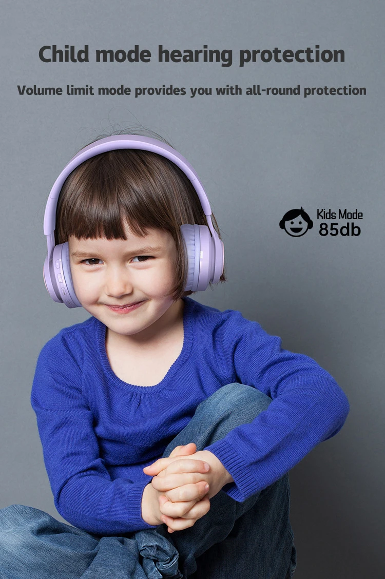 

Xiaomi Wireless Bluetooth Over Ear Earphones Foldable Children Learning Headphone HIFI Stereo Noise Canceling Music Headset