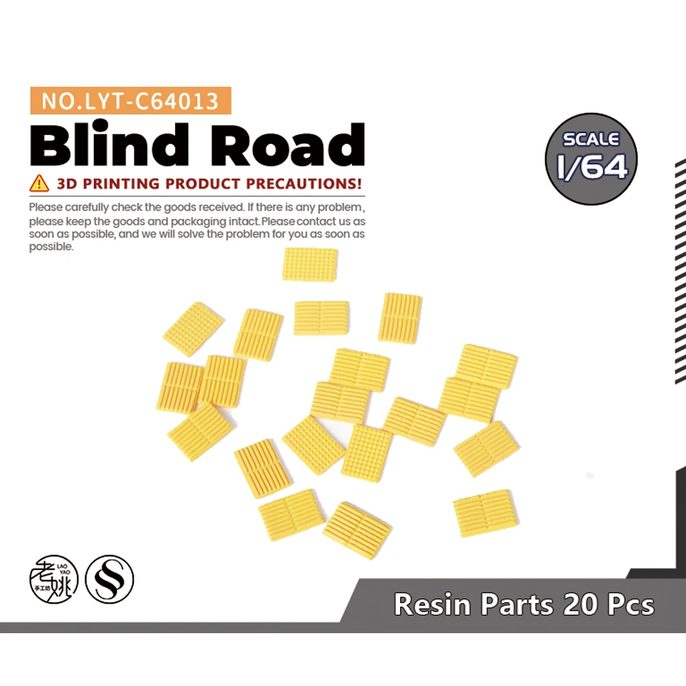 

Yao's Studio LYT-C64013 1/64 Blind Road 20 шт. для модели Rail Road Display Prop