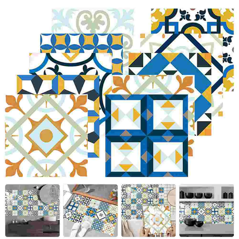 

Tile Sticker Stickers Floor Decals Wall Vinyl Peelstick Adhesive Removable Kitchen Tiles Self Bathroom Diy Flooring Home Decor