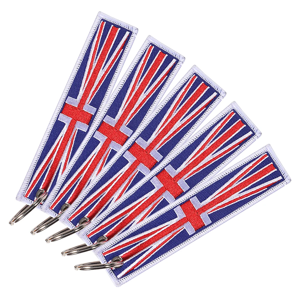 Брелок с флагом Великобритании 3 шт. ремешок для мобильного телефона кольцом