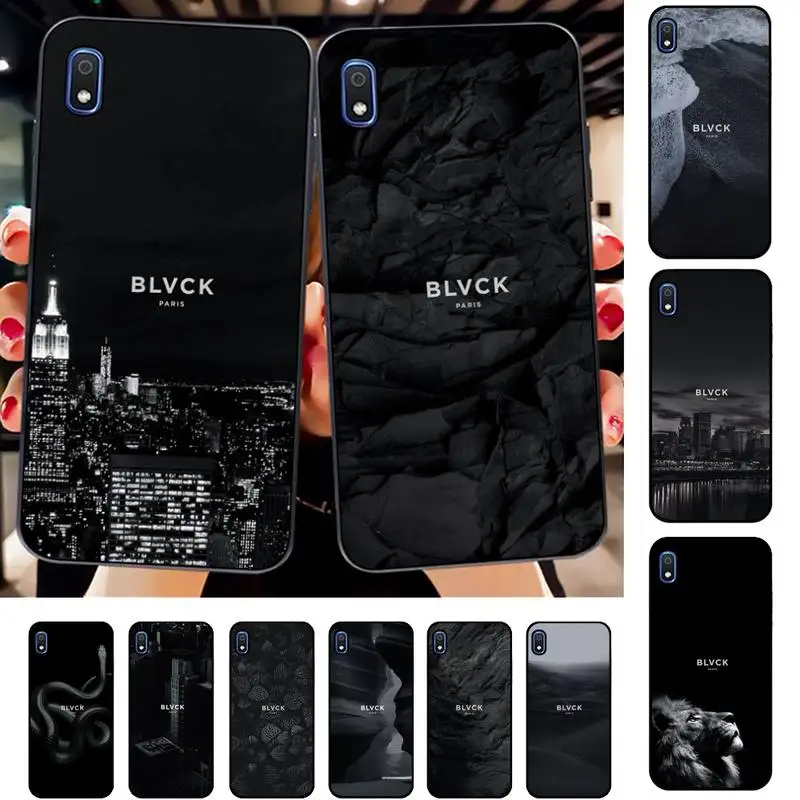 

Black Blvck Flower Phone Case for Samsung A51 01 50 71 21S 70 31 40 30 10 20 S E 11 91 A7 A8 2018