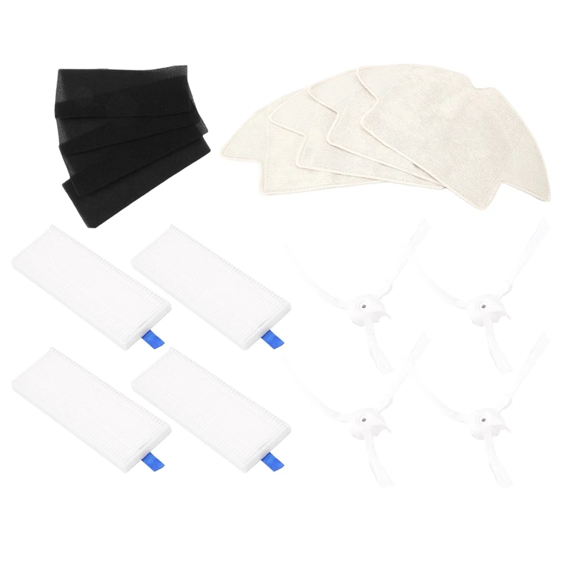 

Vacuum Cleaner Parts Robot Replacement Accessories Side Brush Filter And Mop Cloth For Qihoo 360 S6