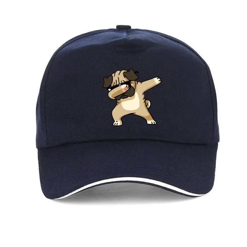 

Gorra de beisbol para hombre, gorro de Dabbing Pug, fun, для любителей собак, talla grande, 100