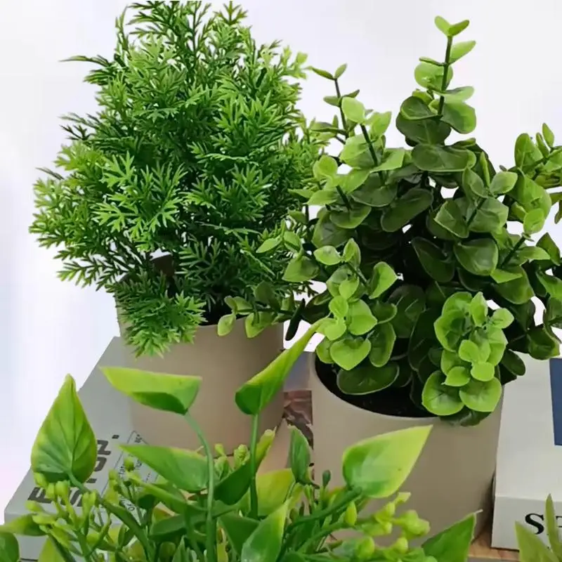 

Simulation Flower Bonsai: Exquisite Living Room Decoration with Mini Potted Plant, Fake Flower, and Small OrnamentTransform you